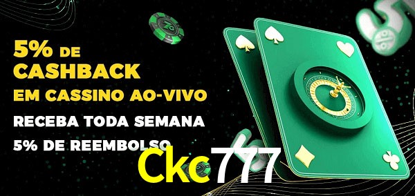 Promoções do cassino ao Vivo Ckc777